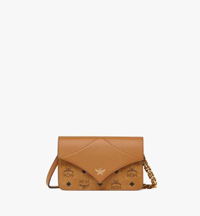 Diamond Shoulder Bag in Visetos Leather Mix Diamond Shoulder Bag in Visetos Leather Mix