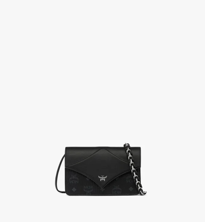 Diamond Shoulder Bag in Visetos Leather Mix Diamond Shoulder Bag in Visetos Leather Mix