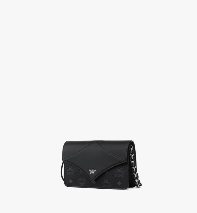 Diamond Shoulder Bag in Visetos Leather Mix Diamond Shoulder Bag in Visetos Leather Mix