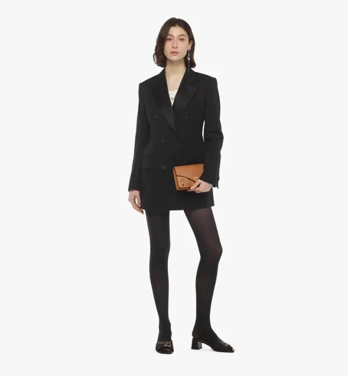 Diamond Shoulder Bag in Visetos Leather Mix Diamond Shoulder Bag in Visetos Leather Mix