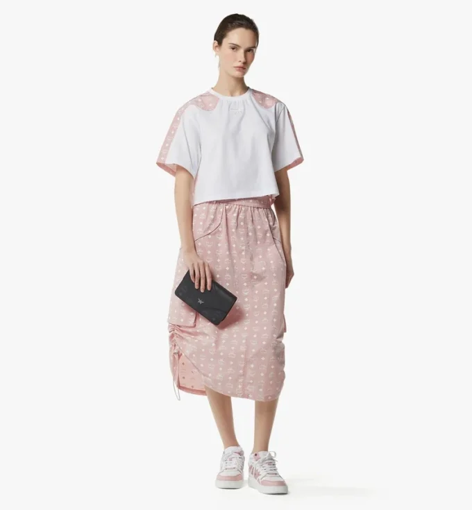 Diamond Shoulder Bag in Visetos Leather Mix Diamond Shoulder Bag in Visetos Leather Mix