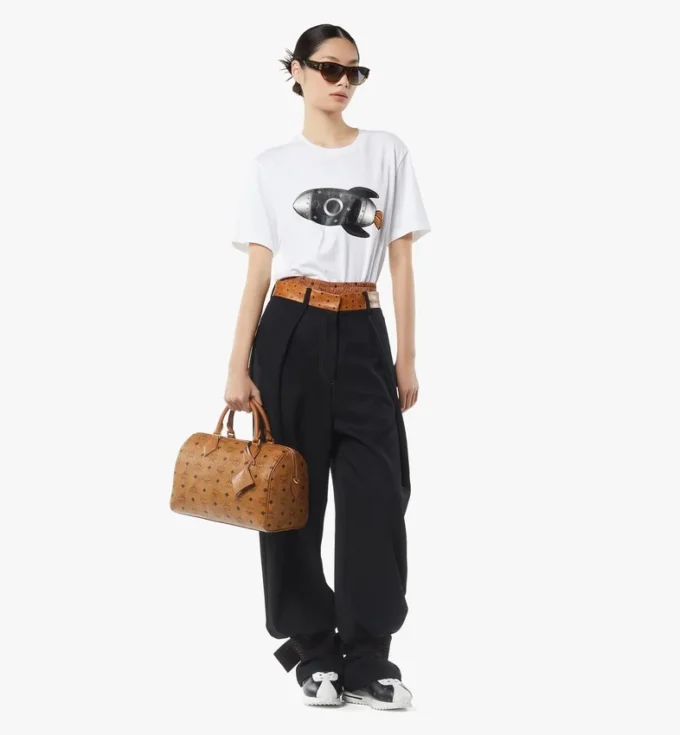 Ella Boston Bag in Visetos Ella Boston Bag in Visetos