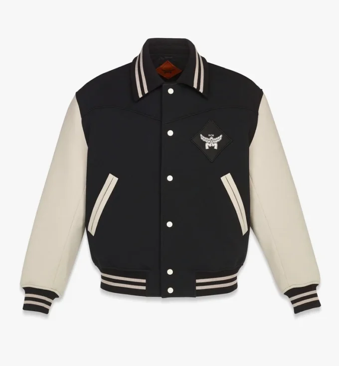 Essential Logo Patch Varsity Jacket Essential Logo Patch Varsity Jacket