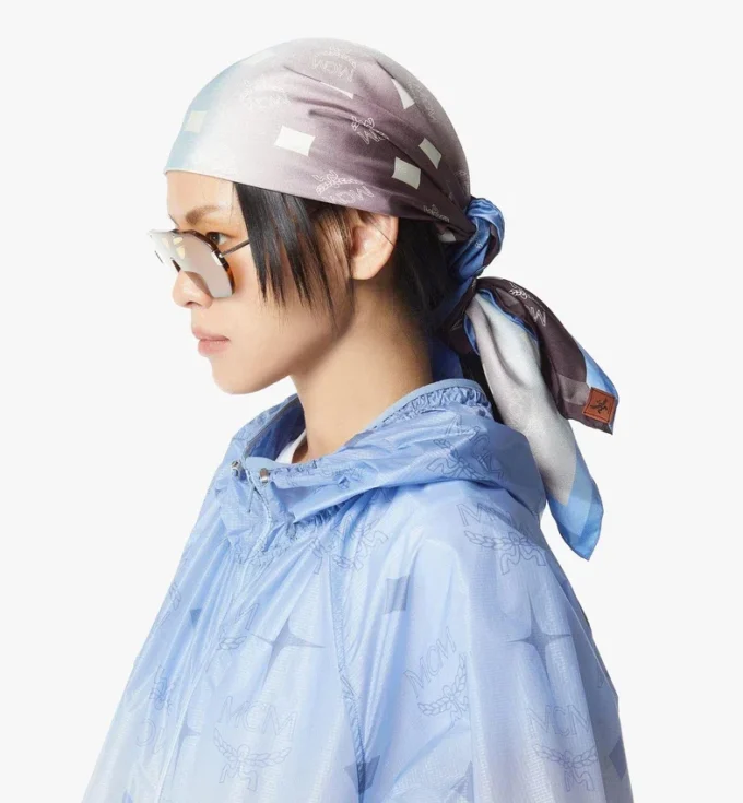 Gradation Monogram Scarf in Organic Silk