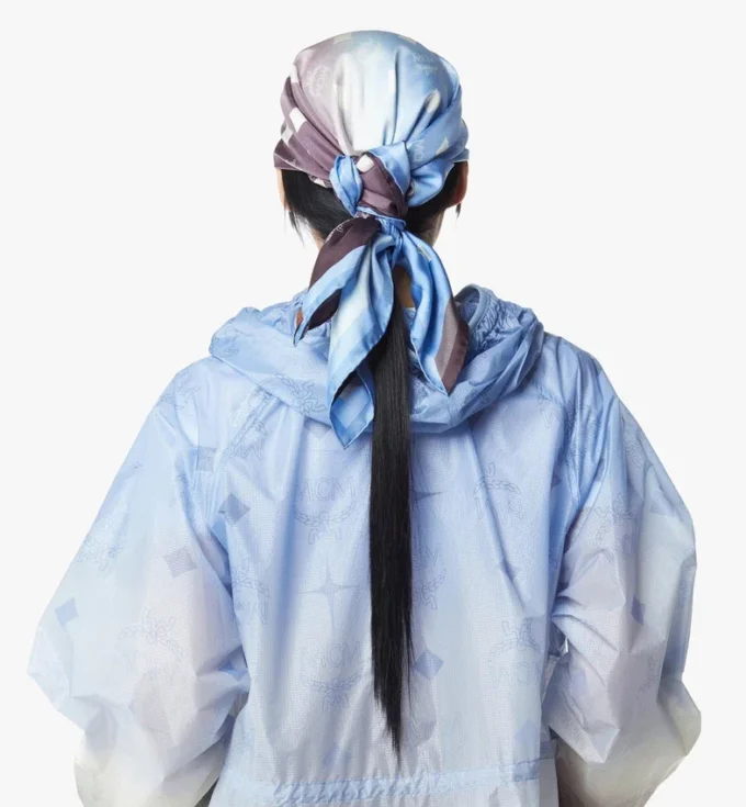 Gradation Monogram Scarf in Organic Silk