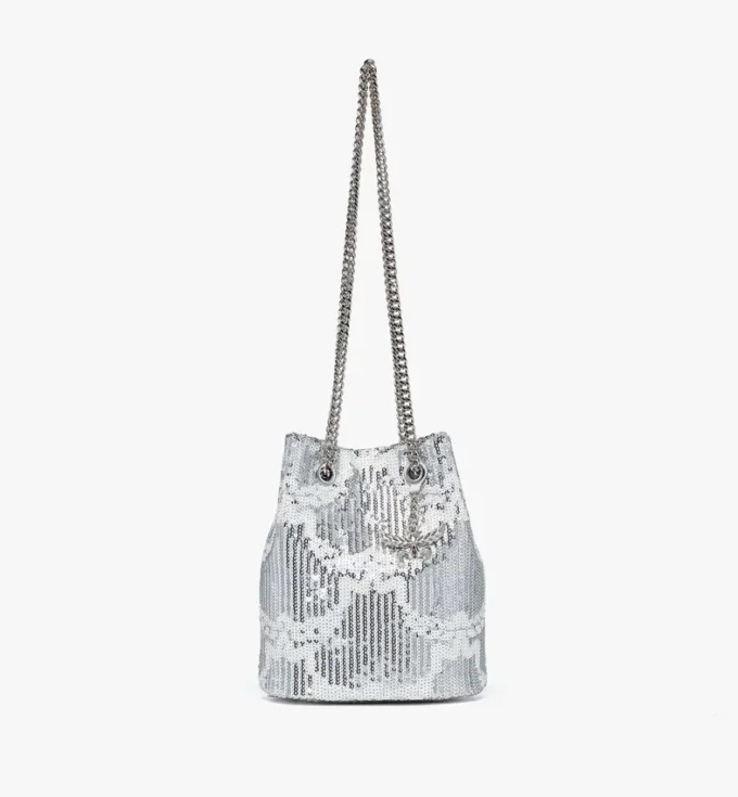 Himmel Bucket Bag in Sequin Monogram Leather Himmel Bucket Bag in Sequin Monogram Leather