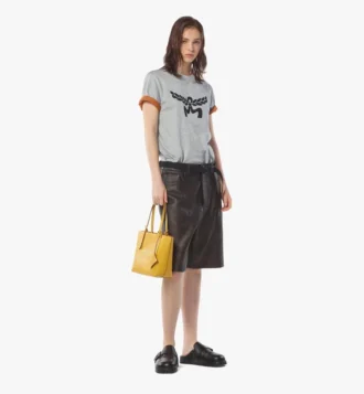 Himmel Shopper in Embossed Logo Leather