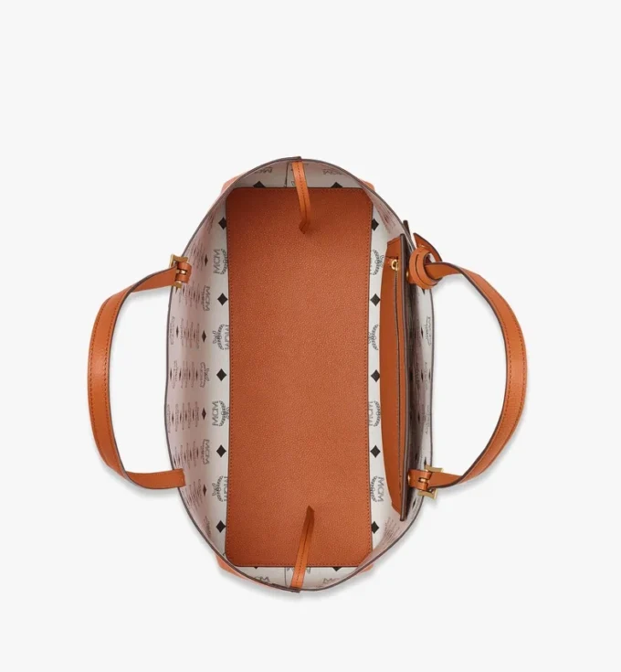 Himmel Shopper in Embossed Logo Leather