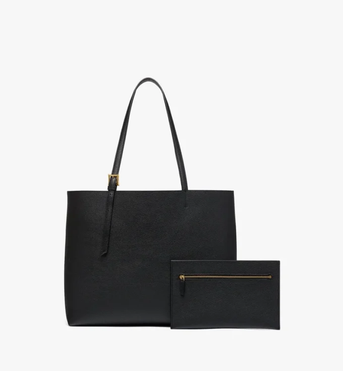 Himmel Shopper in Embossed Logo Leather