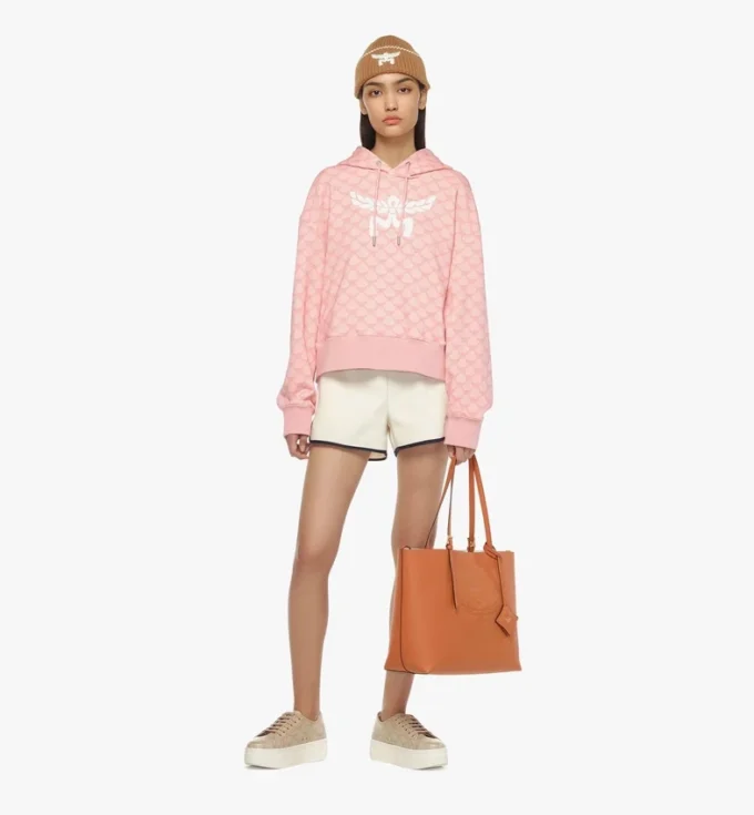 Himmel Shopper in Embossed Logo Leather