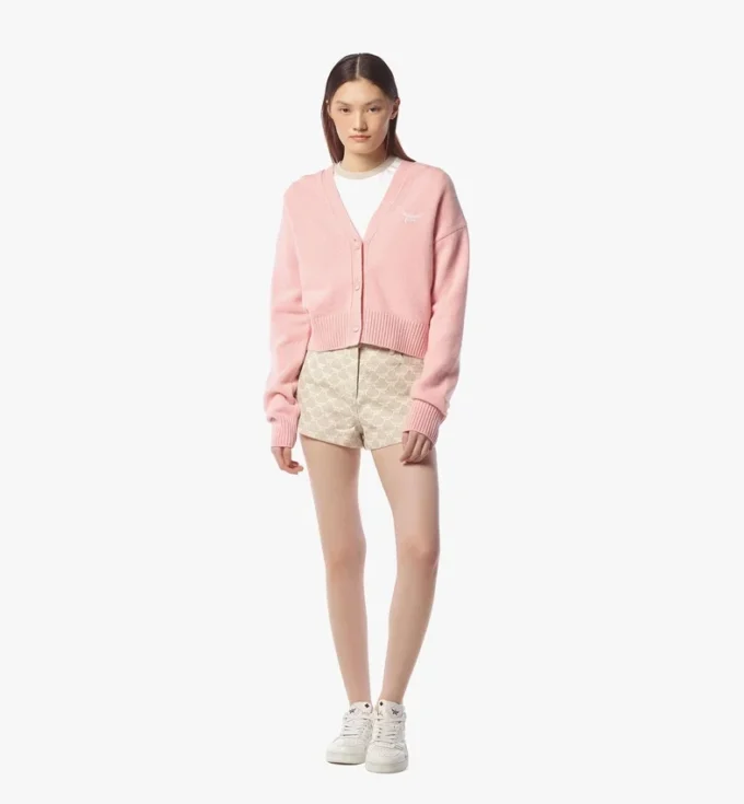 Laurel Cropped Cardigan in Wool and Recycled Cashmere Laurel Cropped Cardigan in Wool and Recycled Cashmere
