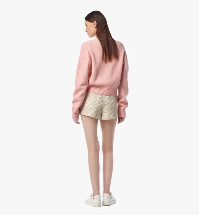 Laurel Cropped Cardigan in Wool and Recycled Cashmere Laurel Cropped Cardigan in Wool and Recycled Cashmere