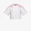 Laurel Cropped T-Shirt in Organic Cotton and Monogram Econyl® Laurel Cropped T-Shirt in Organic Cotton and Monogram Econyl®