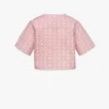 Laurel Cropped T-Shirt in Organic Cotton and Monogram Econyl® Laurel Cropped T-Shirt in Organic Cotton and Monogram Econyl®
