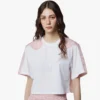 Laurel Cropped T-Shirt in Organic Cotton and Monogram Econyl® Laurel Cropped T-Shirt in Organic Cotton and Monogram Econyl®