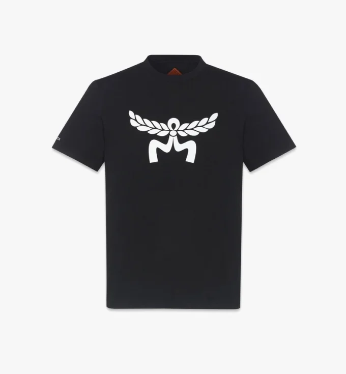 Laurel Logo Print T-Shirt in Organic Cotton Laurel Logo Print T-Shirt in Organic Cotton