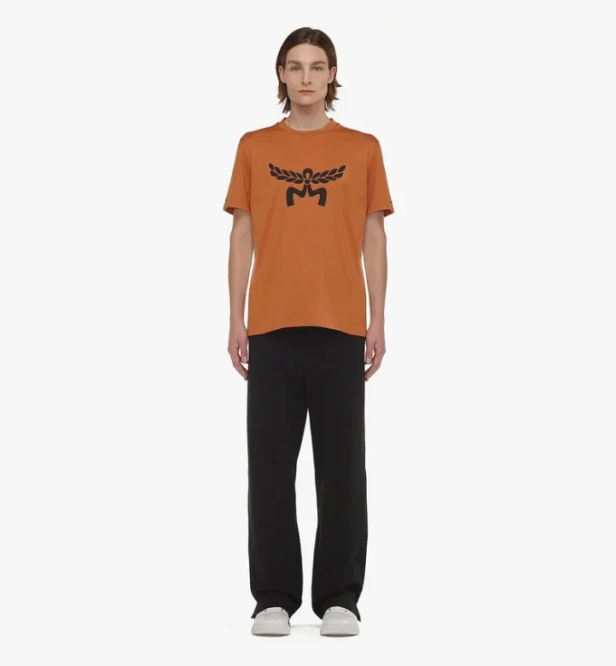 Laurel Logo Print T-Shirt in Organic Cotton Laurel Logo Print T-Shirt in Organic Cotton