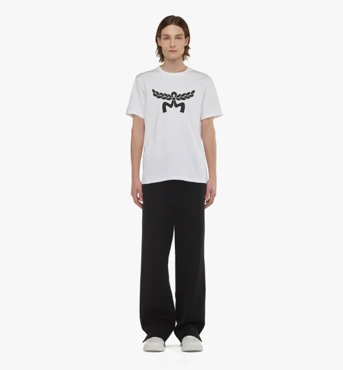 Laurel Logo Print T-Shirt in Organic Cotton Laurel Logo Print T-Shirt in Organic Cotton