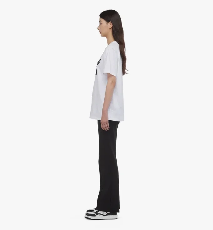 Laurel Logo Print T-Shirt in Organic Cotton Laurel Logo Print T-Shirt in Organic Cotton