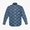 Lauretos Monogram Denim Shirt Lauretos Monogram Denim Shirt
