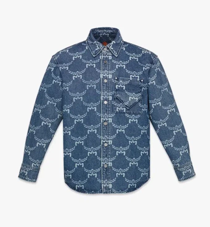 Lauretos Monogram Denim Shirt Lauretos Monogram Denim Shirt