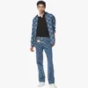 Lauretos Monogram Denim Shirt Lauretos Monogram Denim Shirt