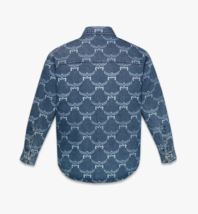 Lauretos Monogram Denim Shirt Lauretos Monogram Denim Shirt