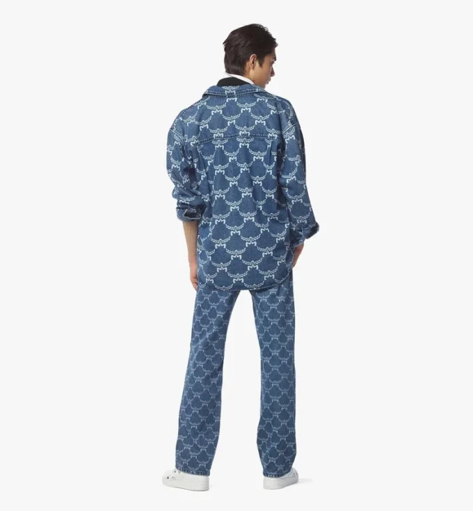 Lauretos Monogram Denim Shirt Lauretos Monogram Denim Shirt