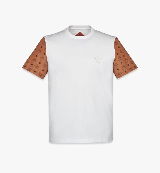 Logo T-Shirt in Organic Cotton and Monogram Econyl®