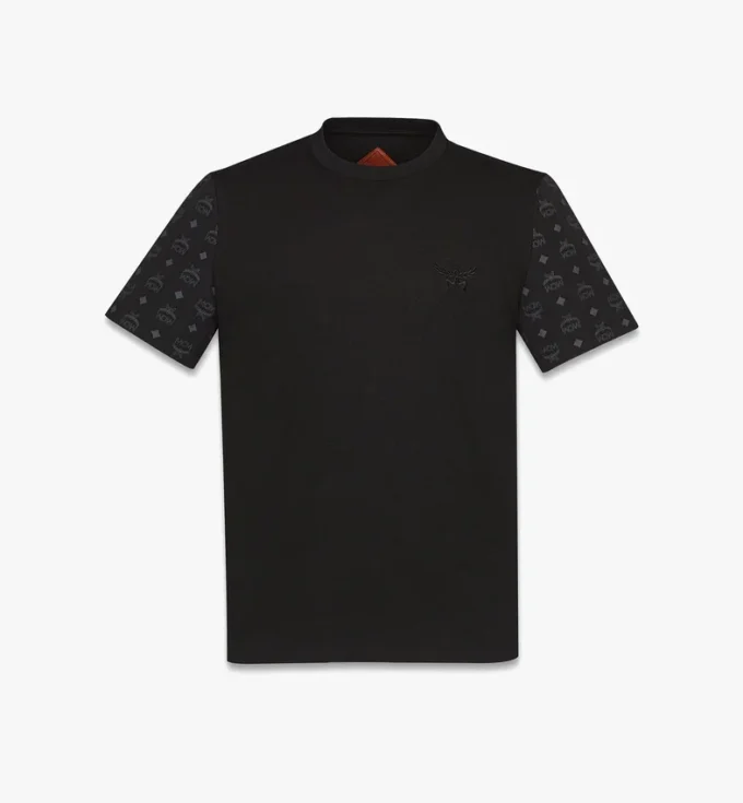 Logo T-Shirt in Organic Cotton and Monogram Econyl®