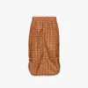 Monogram Midi Skirt in Recycled Nylon Monogram Midi Skirt in Recycled Nylon