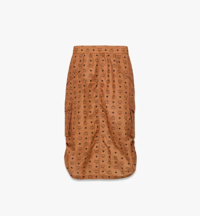 Monogram Midi Skirt in Recycled Nylon Monogram Midi Skirt in Recycled Nylon