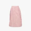 Monogram Midi Skirt in Recycled Nylon Monogram Midi Skirt in Recycled Nylon