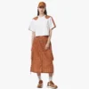 Monogram Midi Skirt in Recycled Nylon Monogram Midi Skirt in Recycled Nylon