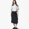 Monogram Midi Skirt in Recycled Nylon Monogram Midi Skirt in Recycled Nylon
