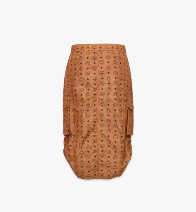 Monogram Midi Skirt in Recycled Nylon Monogram Midi Skirt in Recycled Nylon