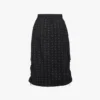 Monogram Midi Skirt in Recycled Nylon Monogram Midi Skirt in Recycled Nylon
