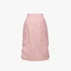 Monogram Midi Skirt in Recycled Nylon Monogram Midi Skirt in Recycled Nylon