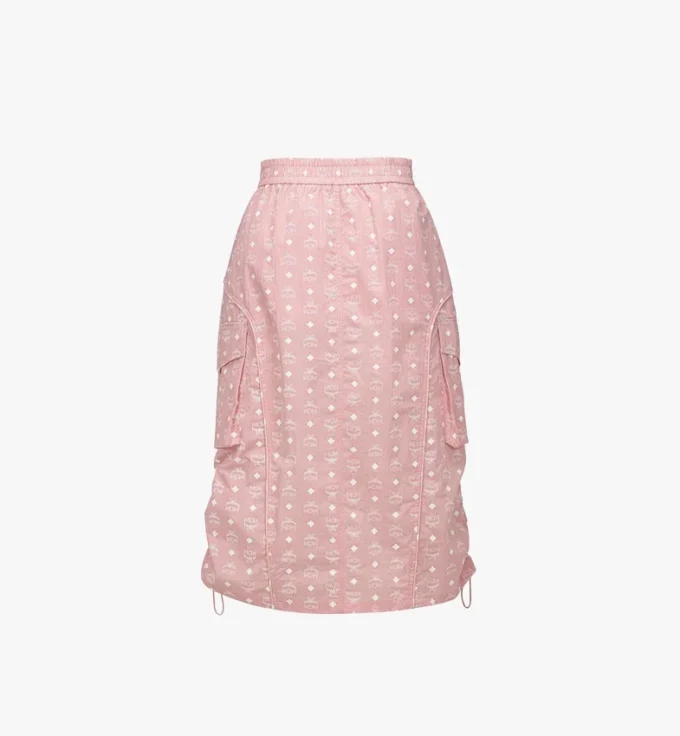 Monogram Midi Skirt in Recycled Nylon Monogram Midi Skirt in Recycled Nylon
