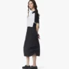 Monogram Midi Skirt in Recycled Nylon Monogram Midi Skirt in Recycled Nylon