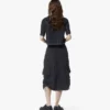Monogram Midi Skirt in Recycled Nylon Monogram Midi Skirt in Recycled Nylon