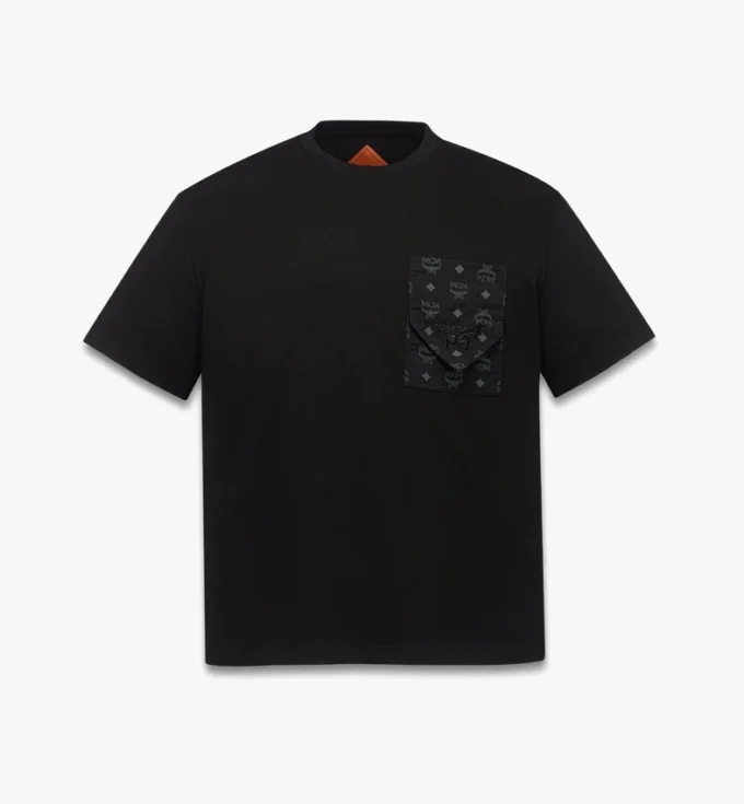 Monogram Patch Pocket T-Shirt in Organic Cotton Monogram Patch Pocket T-Shirt in Organic Cotton