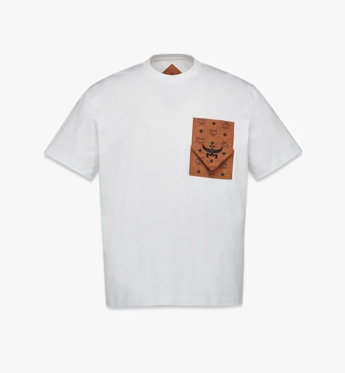 Monogram Patch Pocket T-Shirt in Organic Cotton Monogram Patch Pocket T-Shirt in Organic Cotton
