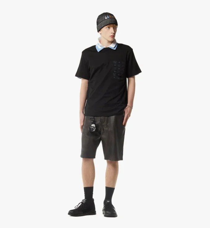 Monogram Patch Pocket T-Shirt in Organic Cotton Monogram Patch Pocket T-Shirt in Organic Cotton