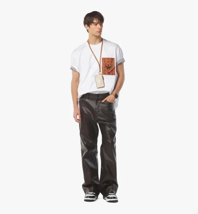 Monogram Patch Pocket T-Shirt in Organic Cotton Monogram Patch Pocket T-Shirt in Organic Cotton