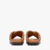 Monogram Print Cross Sandals in Lambskin Monogram Print Cross Sandals in Lambskin