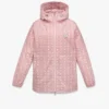 Monogram Print Hooded Windbreaker in Recycled Nylon Monogram Print Hooded Windbreaker in Recycled Nylon
