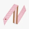 Monogram Print Petite Scarf in Organic Silk