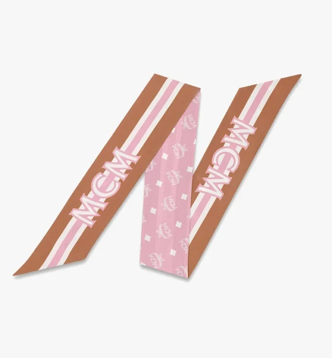 Monogram Print Petite Scarf in Organic Silk