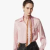 Monogram Print Petite Scarf in Organic Silk